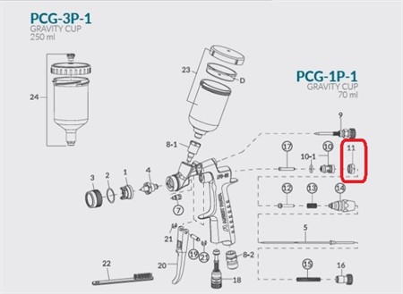 Air valve seat screw